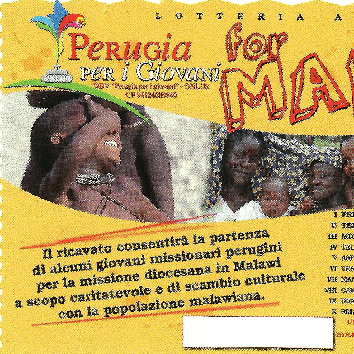 Numeri Vincenti Della Lotteria Per Il Malawi!