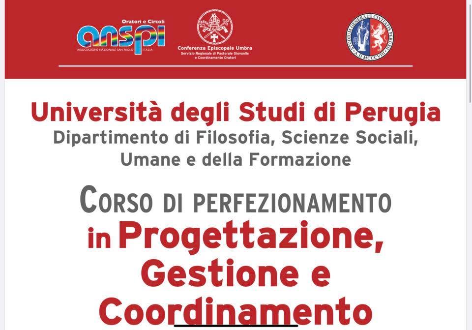 Corso Di Perfezionamento E Di Alta Formazione In “Progettazione, Gestione E Coordinamento Dell’oratorio” A.a. 2019/20